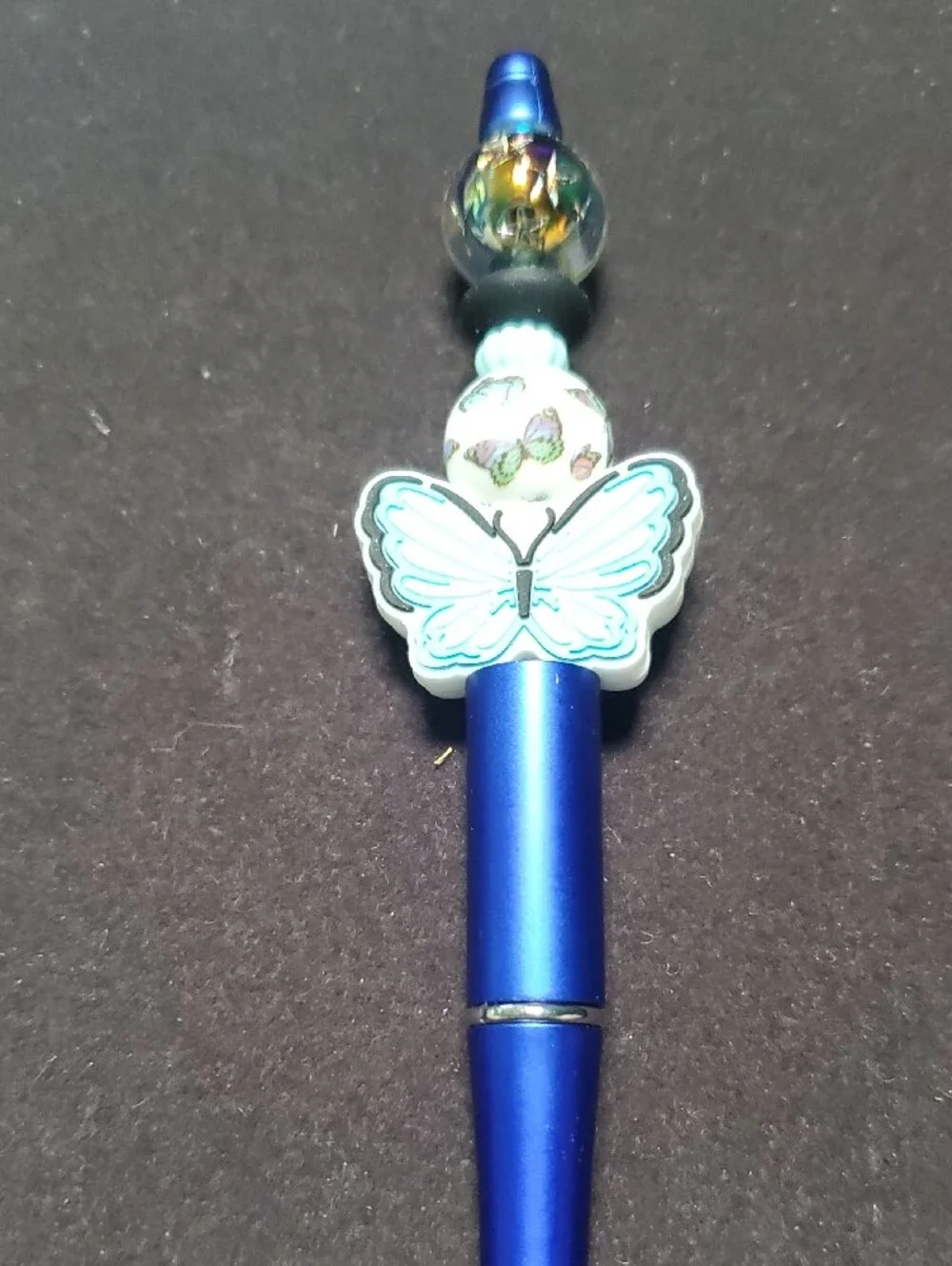 Blue Butterfly Embellished Ballpoint Pen - BlueREASONABLE OFFER ACCEPTED
